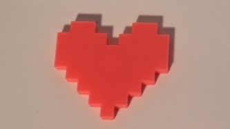 Magnet Coeur Pixels